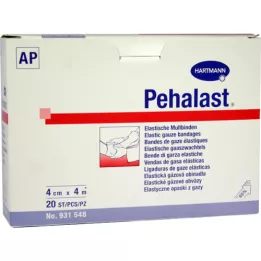 PEHA-LAST Gauze bandage elastic 4 cmx4 m loose, 20 pcs