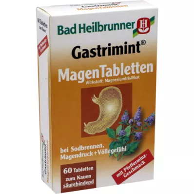 BAD HEILBRUNNER Gastrimint stomach tablets, 60 pcs