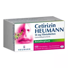 CETIRIZIN Heumann 10 mg film-coated tablets, 100 pcs