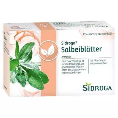 SIDROGA Sage leaves tea filter bags, 20X1.5 g SIDROGA Sage leaves tea filter bags, 20X1.5 g