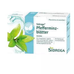 SIDROGA Peppermint leaves tea filter bags, 20X1.5 g