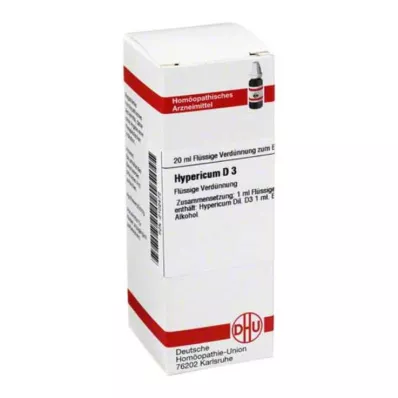 HYPERICUM D 3 Dilution, 20 ml HYPERICUM D 3 Dilution, 20 ml