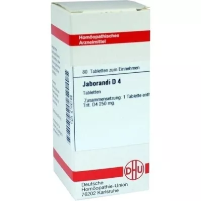 JABORANDI D 4 tablets, 80 pcs JABORANDI D 4 tablets, 80 pcs