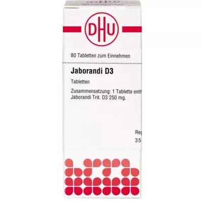 JABORANDI D 3 tablets, 80 pcs JABORANDI D 3 tablets, 80 pcs