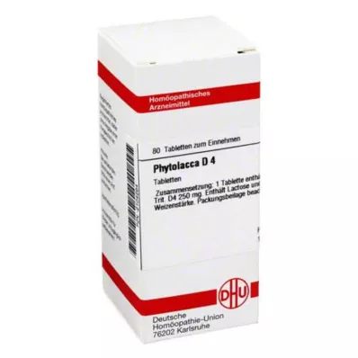 PHYTOLACCA D 4 tablets, 80 pcs