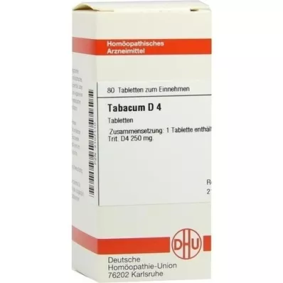 TABACUM D 4 tablets, 80 pcs