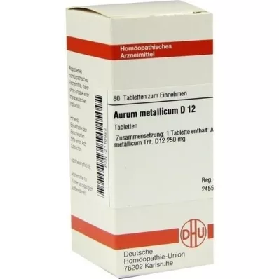 AURUM METALLICUM D 12 Tabletten, 80 St