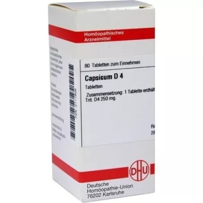 CAPSICUM D 4 tablets, 80 pcs CAPSICUM D 4 tablets, 80 pcs
