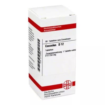 COCCULUS D 12 tablets, 80 pcs COCCULUS D 12 tablets, 80 pcs