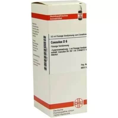 COCCULUS D 6 Dilution, 50 ml COCCULUS D 6 Dilution, 50 ml