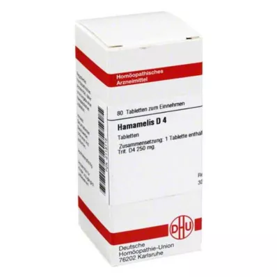 HAMAMELIS D 4 tablets, 80 pcs HAMAMELIS D 4 tablets, 80 pcs