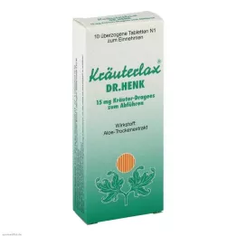 KRÄUTERLAX Dr.Henk 15 mg herbal tablets for laxatives, 10 pcs