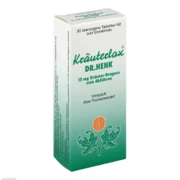 KRÄUTERLAX Dr.Henk 15 mg herbal tablets for laxatives, 30 pcs