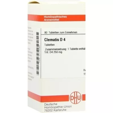CLEMATIS D 4 tablets, 80 pcs