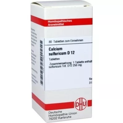 CALCIUM SULFURICUM D 12 Tabletten, 80 St