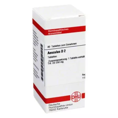 AESCULUS D 2 tablets, 80 pcs