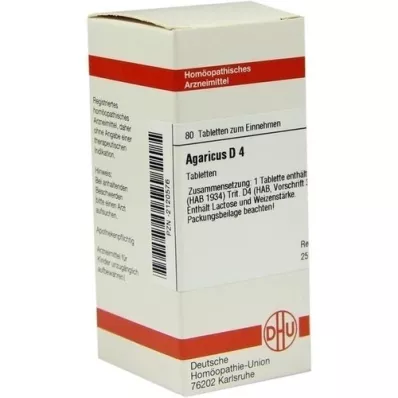 AGARICUS D 4 tablets, 80 pcs AGARICUS D 4 tablets, 80 pcs