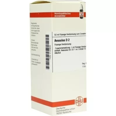 AESCULUS D 2 Dilution, 50 ml AESCULUS D 2 Dilution, 50 ml