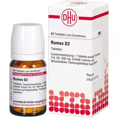 RUMEX D 2 tablets, 80 pcs