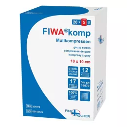 MULLKOMPRESSEN 10x10 cm sterile 12-fold, 20X5 pcs