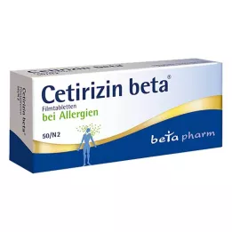 CETIRIZIN beta film-coated tablets, 50 pcs