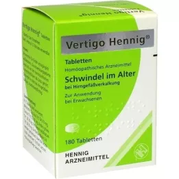 VERTIGO HENNIG tabletták, 180 db