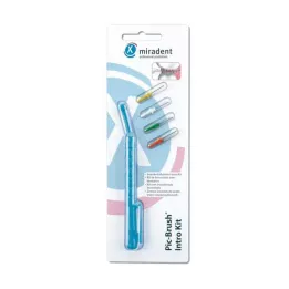 MIRADENT Interd.Pic-Brush Intro Kit 1H+4B.tra.blue, 1 pc