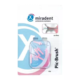 Miradent Interdental Brush Pic-Brush XX-Fine Pink, 6 pcs