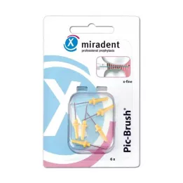 MIRADENT Interd.Pic-Brush replacement b.x-fine yellow, 6 pcs