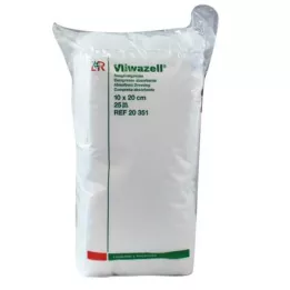 VLIWAZELL Absorbent compresses non-sterile 10x20 cm, 25 pcs