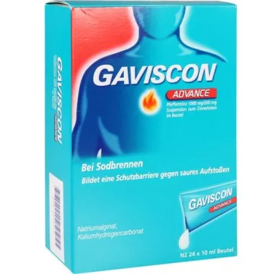 GAVISCON Advance Pfefferminz Suspension, 24X10 ml
