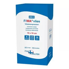 VLIESKOMPRESSEN 10x10 cm 4-fold, 200 pcs