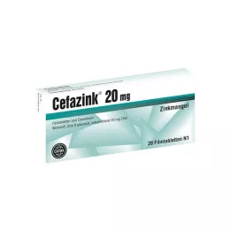 CEFAZINK 20 mg film-coated tablets, 20 pcs