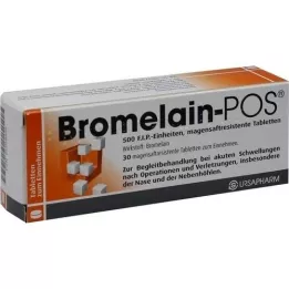 Bromelain-POS 500 F.I.P. Yksiköt, 30 kpl