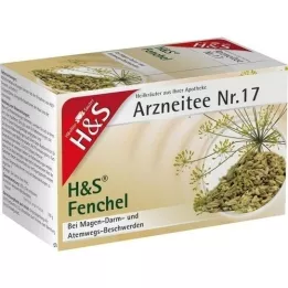 H&amp;S fennel tea uncempled filter bag, 20x2.2 g