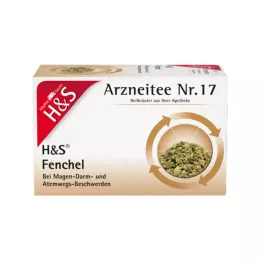 H&amp;S Fennel tea unmixed filter bags, 20X2.2 g
