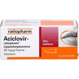 Aciclovir ratiopharm Lip herpescreme, 2 g