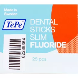 TEPE Toothpicks thin with fluoride, 25 pcs