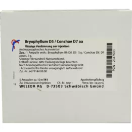 BRYOPHYLLUM D 5/Conchae D 7 ampoules, 5x10 ml