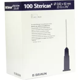 STERICAN Cannulas 23 Gx2 2/5 0.6x60 mm, 100 pcs