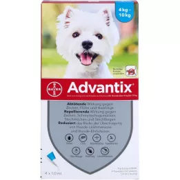 Advantix Spot-on Dog 4-10, 4 pcs