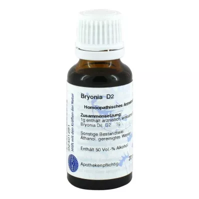 BRYONIA D 2 Dilution, 20mL BRYONIA D 2 Dilution, 20mL