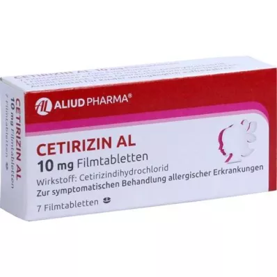 CETIRIZIN AL 10 mg film -coated tablets, 7 pcs