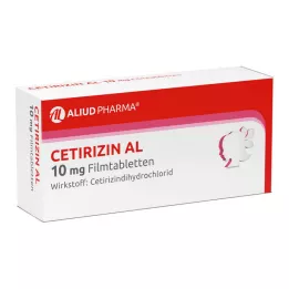 CETIRIZIN AL 10 mg film-coated tablets, 7 pcs