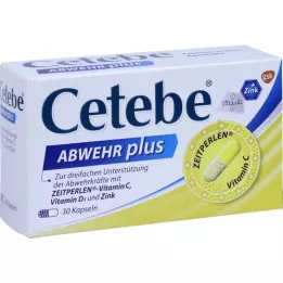 CETEBE ABWEHR Plus vitamin C+vitamin D3+Zink Kaps., 30 pcs