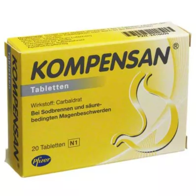 KOMPENSAN Tablets 340 mg, 20 pcs KOMPENSAN Tablets 340 mg, 20 pcs