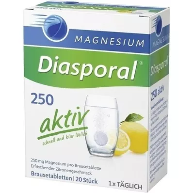 MAGNESIUM DIASPORAL 250 active effervescent tablets, 20 pcs