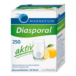 MAGNESIUM DIASPORAL 250 active effervescent tablets, 20 pcs
