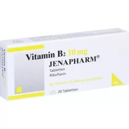 VITAMIN B2 10 mg Jenapharm tablets, 20 pcs