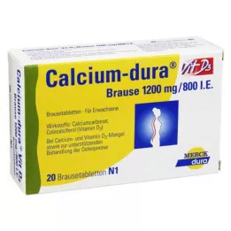 CALCIUM DURA Vit D3 effervescent 1200 mg/800 I.E., 20 pcs
